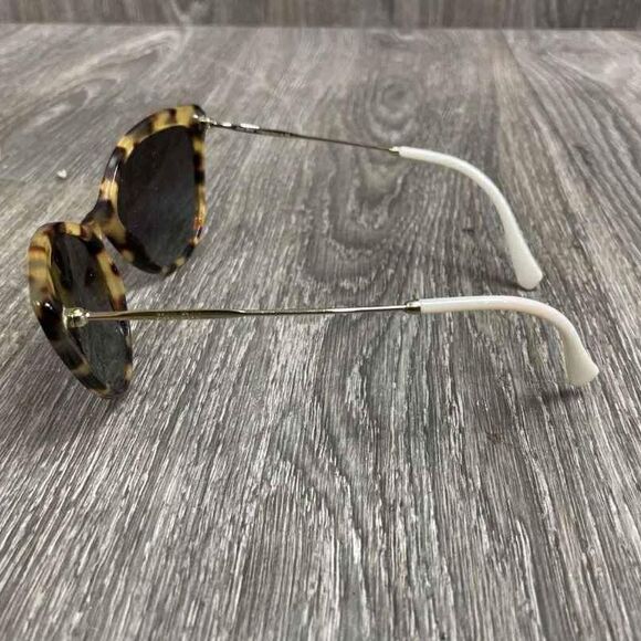 Miu Miu Designer Cat Eye Brown Tortoise Shell Sunglasses with Case - Picture 9 of 10